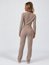 Load image into Gallery viewer, Taupe Katy Ribbed Button-Up Co-Ord Set
