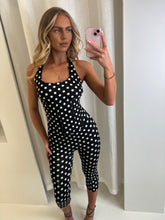 Load image into Gallery viewer, Black Saffron Polka Dot 3 Piece Set
