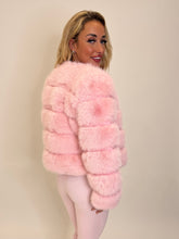 Load image into Gallery viewer, Baby Pink Lila Faux Fur Jacket
