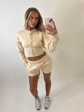 Load image into Gallery viewer, Beige Demi Button Co-ord
