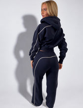 Load image into Gallery viewer, Navy Contrast Pippa Hoodie and Jogger Co-Ord
