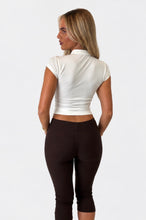 Load image into Gallery viewer, White Michaela High-Neck Top
