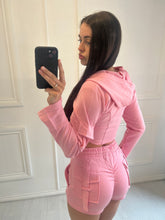 Load image into Gallery viewer, Pink Taylor utility shorts co-ord
