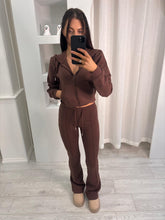 Load image into Gallery viewer, Brown Ada Cropped Co-ord
