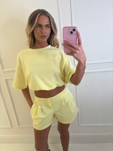 Load image into Gallery viewer, Yellow Piper Shorts Co-ord
