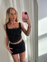 Load image into Gallery viewer, Black Arabella Sequin Corset
