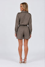 Load image into Gallery viewer, Chocolate Brown Carly Printed Shirt &amp; Shorts Co-Ord Set
