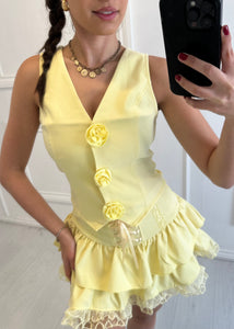 Yellow Jolie Floral Co ord