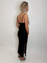 Load image into Gallery viewer, Black Sophie Rhinestone Maxi Dress
