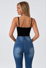 Load image into Gallery viewer, Black Louisa Sparkle Bodysuit
