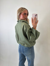 Load image into Gallery viewer, Khaki Sandra High-Neck Jacket
