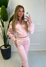 Load image into Gallery viewer, Pink Dalila Ruched Cargo Tracksuit
