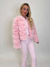 Load image into Gallery viewer, Baby Pink Lila Faux Fur Jacket
