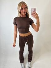 Load image into Gallery viewer, Brown Aisling Tie-Waist Trousers
