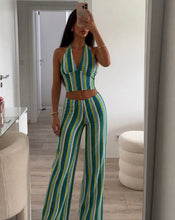 Load image into Gallery viewer, Blue Mona Crochet Co-Ord.
