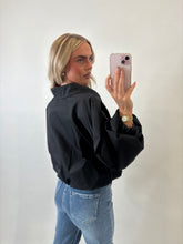Load image into Gallery viewer, Black Sandra High-Neck Jacket
