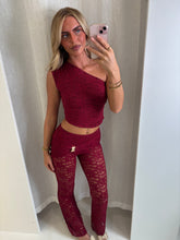 Load image into Gallery viewer, Red Caitlin Lace Co-Ord
