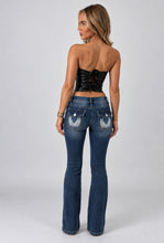 Load image into Gallery viewer, Brown Alisha Faux Leather Corset Top
