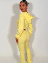 Load image into Gallery viewer, Yellow Ada Cropped Co-ord
