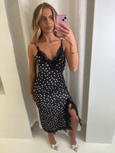 Load image into Gallery viewer, Black Paloma Polka Dot Maxi Dress
