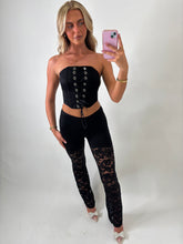 Load image into Gallery viewer, Black Bria Lace Co-Ord

