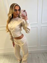 Load image into Gallery viewer, Beige Tory Button Co-ord
