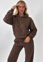 Load image into Gallery viewer, Chocolate Brown Millie Cross Oversized Tracksuit
