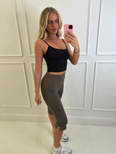 Load image into Gallery viewer, Brown Bree Capri Leggings
