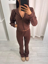Load image into Gallery viewer, Brown Ada Cropped Co-ord
