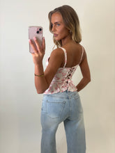 Load image into Gallery viewer, Pink Rory Floral Corset Top
