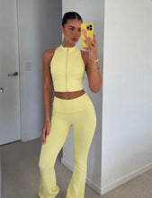 Load image into Gallery viewer, Yellow Moira Zip Front Co-Ord
