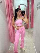 Load image into Gallery viewer, Baby Pink Ashley Denim Co ord
