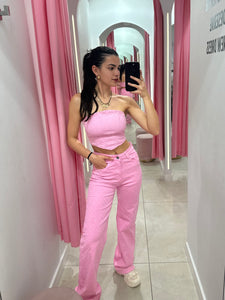 Baby Pink Ashley Denim Co ord