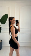Load image into Gallery viewer, Black Arabella Gold Love Heart Buckle Co ord
