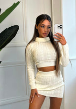 Load image into Gallery viewer, Cream Bex Cable Knit Co-Ord
