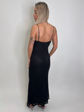 Load image into Gallery viewer, Black Sienna Rhinestone Maxi Dress
