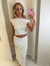 Load image into Gallery viewer, White Naomi Polka Dot Co-ord

