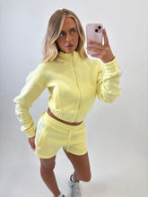 Load image into Gallery viewer, Yellow Rhea Striped Shorts Co-ord

