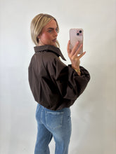 Load image into Gallery viewer, Brown Sandra High-Neck Jacket
