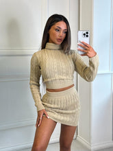 Load image into Gallery viewer, Beige Bex Cable Knit Co-Ord
