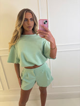 Load image into Gallery viewer, Green Piper Shorts Co-ord
