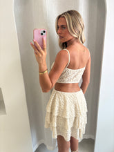 Load image into Gallery viewer, Beige Nola Lace Mini Dress
