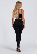 Load image into Gallery viewer, Black Kate High-Waisted Ripped Skinny Jeans
