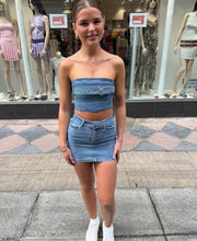 Load image into Gallery viewer, Blue Alicia denim buckle co-ord
