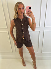 Load image into Gallery viewer, Chocolate Maire Shorts Co-Ord
