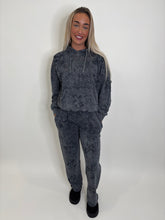 Load image into Gallery viewer, Dark Grey Acid Wash Tiffany Cross Tracksuit
