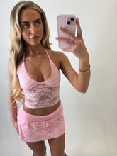 Load image into Gallery viewer, Pink Annabelle Lace Co-ord
