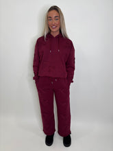 Load image into Gallery viewer, Wine Tiffany Cross Tracksuit
