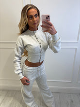 Load image into Gallery viewer, Grey Tory Button Co-ord
