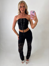 Load image into Gallery viewer, Black Bria Lace Co-Ord
